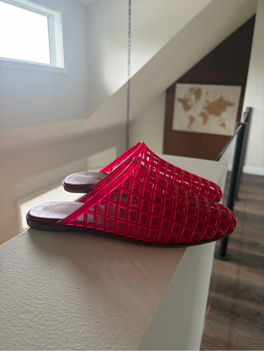 Old Navy Red Jelly Slip-On Mules - Picture 2 of 4